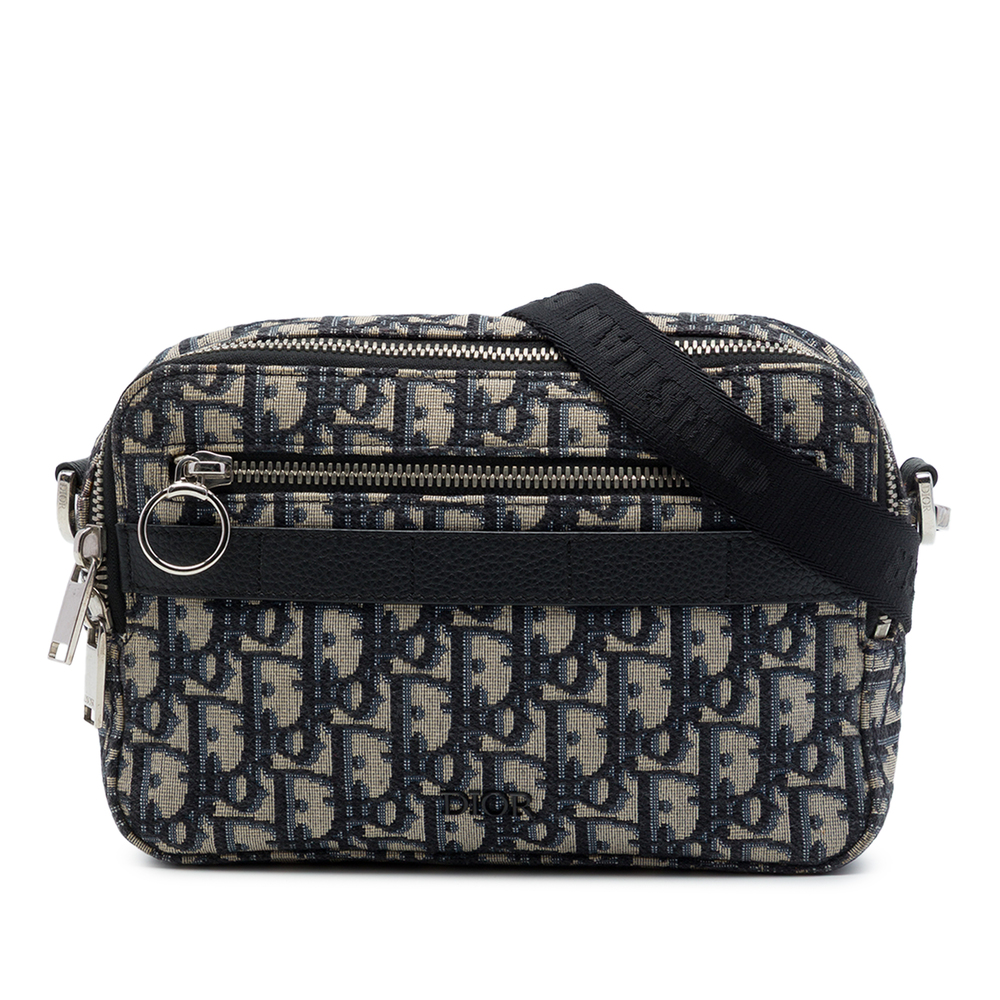 Pre-Loved Dior Mini Oblique Canvas Safari Crossbody